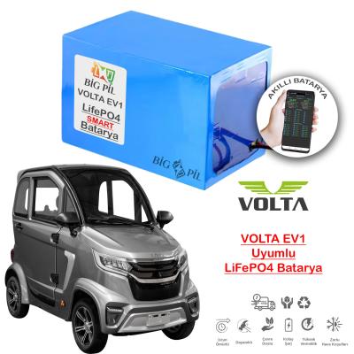 Volta EV1 Elektrikli Araba Bataryası 72 Volt 72 Amper Smart LiFePO4 Batarya